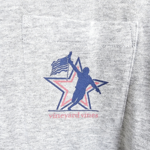 Vineyard Vines Lax Victory Lap Heather Grey Long Sleeve Shirt NWT - Picture 8 of 10